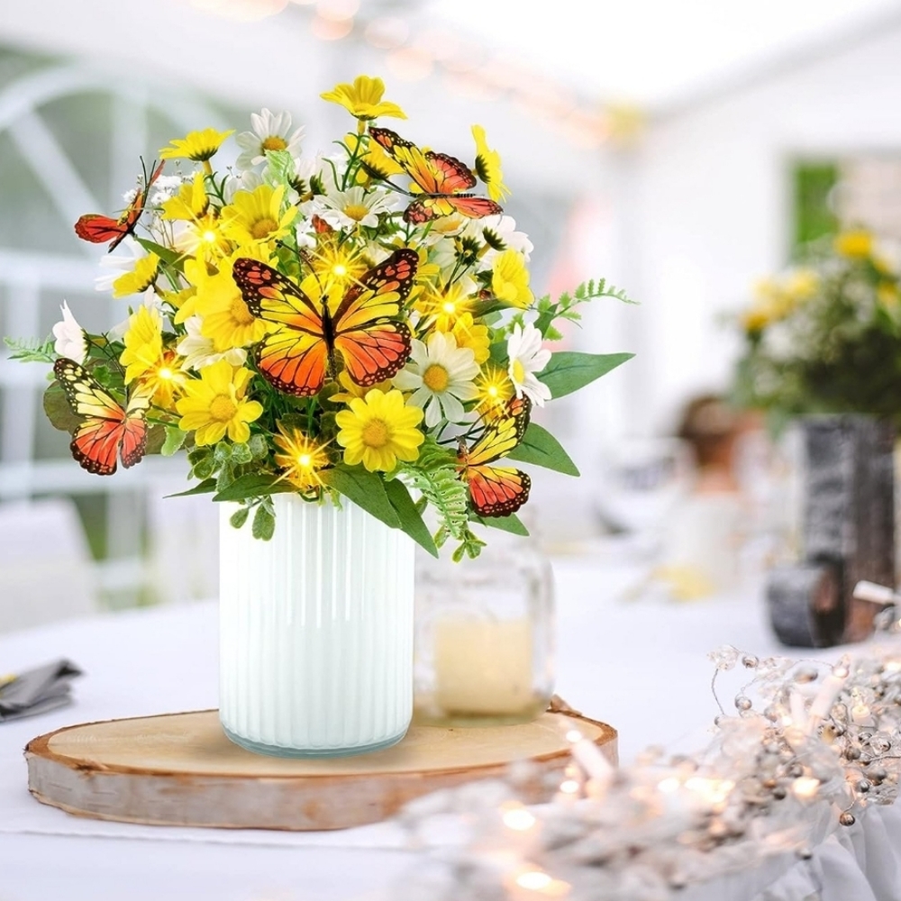 Last chance to buy , no offers Spring Lighted Butterfly Flower Arrangement